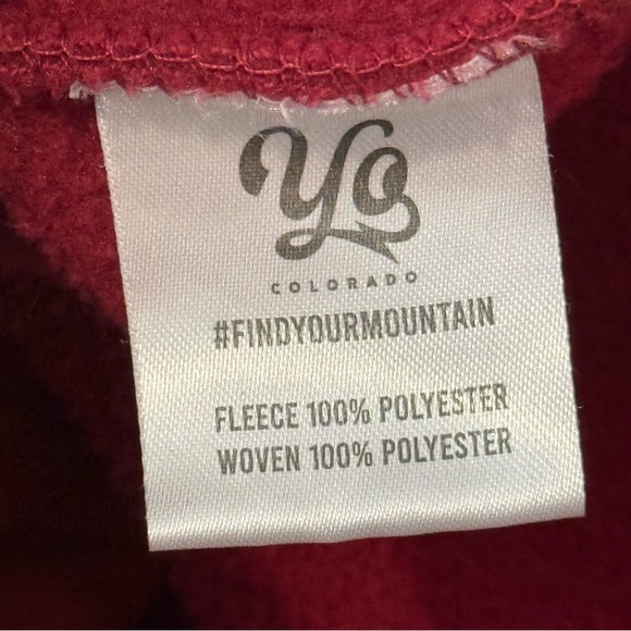 YO Colorado Orange/Purple Button Up Collared Fleece Shirt Jacket M - Picture 7 of 8